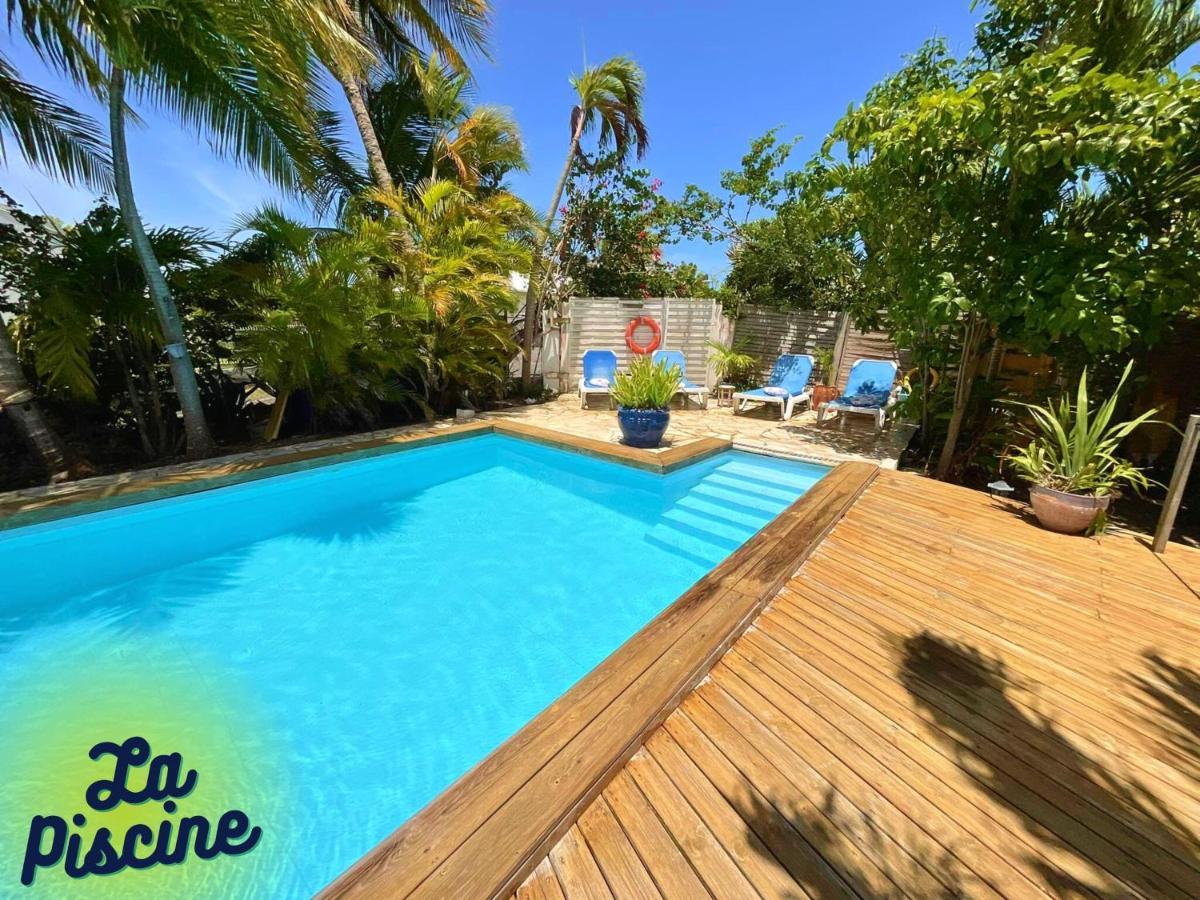 Ti Bwa Carbet Cosy Semi-Exterieur Avec Toit Terrasse Villa Sainte-Anne  Buitenkant foto