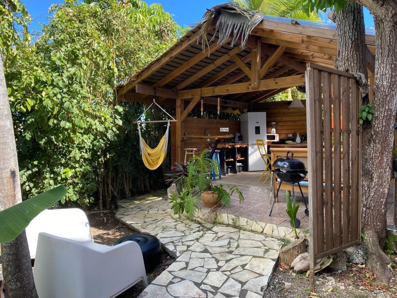 Ti Bwa Carbet Cosy Semi-Exterieur Avec Toit Terrasse Villa Sainte-Anne  Buitenkant foto